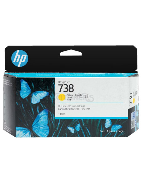 Consumible Gran Formato 498N7A HP - HP DESIGNJET 738 CARTUCHO AMARILLO 130ML