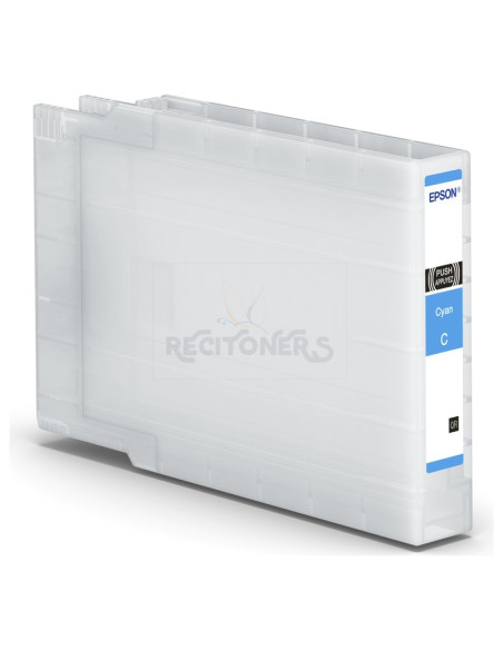 Cartucho de tinta C13T04C24N EPSON - EPSON TINTA CIAN WORKFORCE PRO WF-C8690DWF / TWF / DTWFC / D3TWFC / WF-C8190DW / DTW