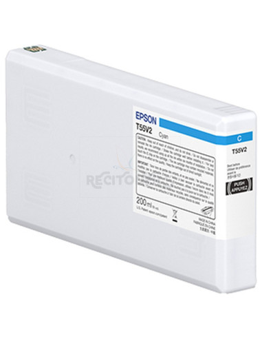 Cartucho de tinta C13T55W200 EPSON - CARTUCHO EPSON SURECOLOR P5300 CIAN