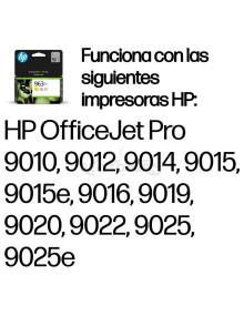 Cartucho de tinta 3JA29AE-LS1 HP - HP Cartucho de tinta Original 963XL amarillo de alta capacidad
