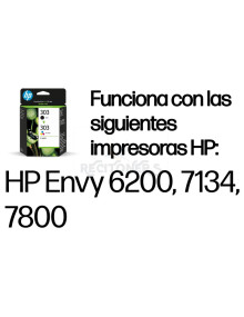 Cartucho de tinta 3YM92AE-LS1 HP - HP Paquete de 2 cartuchos de tinta Original 303 negro/tricolor
