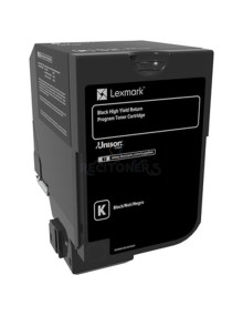 Toner 74C2HK0 LEXMARK - TÓNER NEGRO LEXMARK 74C2HK0 RETORNABLE (20000 PAG)