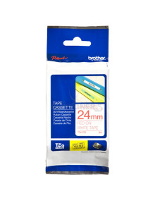 Papeleria TZe252 BROTHER - BROTHER CINTA ROTULADORA LAMINADA TEXTO ROJO SOBRE BLANCO - 24MMX8M