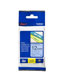 Papeleria TZe531 BROTHER - BROTHER CINTA ROTULADORA LAMINADA TEXTO NEGRO SOBRE AZUL - 12MMX8M
