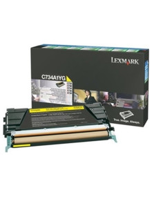 Toner C734A1YG LEXMARK - LEXMARK C-734/736, X-734/736/738 Toner Amarillo Retornable