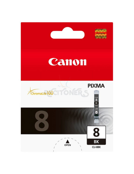 Cartucho de tinta 0620B001 CANON - CANON CARTUCHO NEGRO CLI8BK MX/700/850 IP/4200/5200/5200R/6600D/4300/5300/4500/6700D