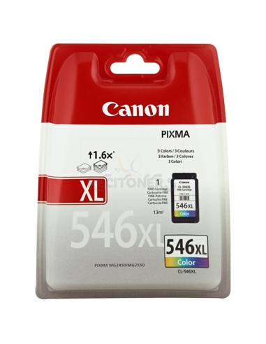 Cartucho de tinta 8288B001 CANON - CANON CARTUCHO COLOR CL546XL 13ML 300 PÁGINAS BLISTER+ALARMA ACÁSTICO- MAGNÁTICA