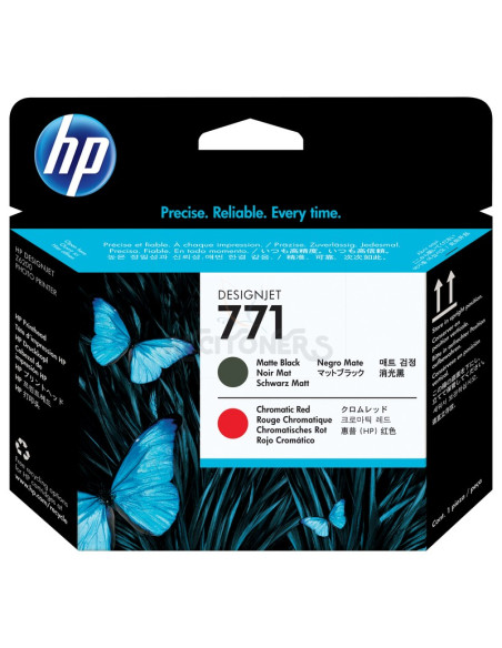 Cartucho de tinta CE017A HP - HP DesignJet Z6200/771 Cabezal negro mate/rojo cromatico