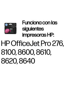 Cartucho de tinta CN051AE-LS1 HP - HP Cartucho de tinta original 951 magenta