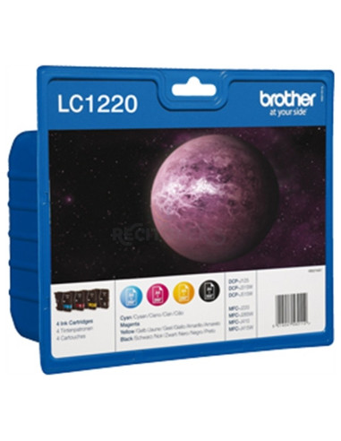 Cartucho de tinta LC1220VALBP BROTHER - BROTHER CARTUCHO NEGRO/TRICOLOR 300 PAG. DCP/J525W/J725DW/J925DW MFC/J430W/J625DW/J825DW