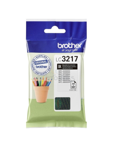 Cartucho de tinta LC3217BK BROTHER - BROTHER Cartucho de tinta negra para MFCJ5330,MFCJ6530DW,MFCJ6930DW