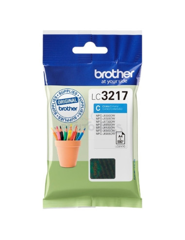 Cartucho de tinta LC3217C BROTHER - BROTHER Cartucho de tinta cian para MFCJ5330,MFCJ6530DW,MFCJ6930DW