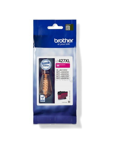 Cartucho de tinta LC427XLM BROTHER - BROTHER cartucho de tinta magenta de larga duracion para la mfcj5955dw y