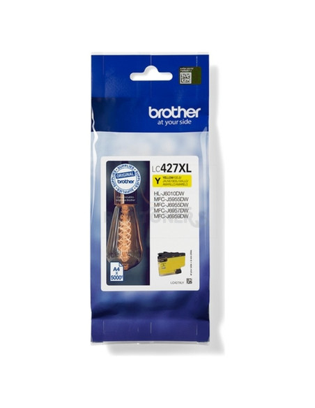 Cartucho de tinta LC427XLY BROTHER - BROTHER cartucho de tinta amarillo de larga duracion para la mfcj5955dw y