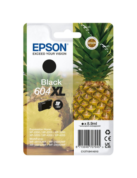 Cartucho de tinta C13T10H14010 EPSON - EPSON Cartucho Negro 604XL XP-2200, WF-2910DWF Piña