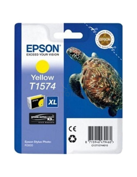Cartucho de tinta C13T15744010 EPSON - EPSON CARTUCHO AMARILLO T1574 25,9ML R/3000