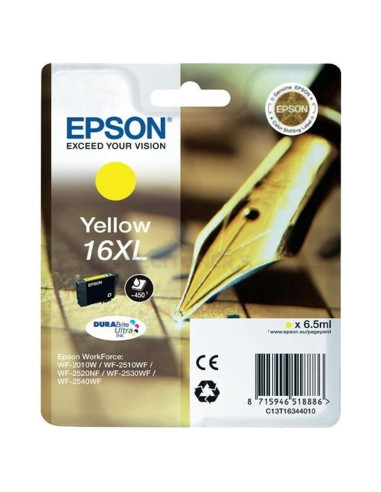 Cartucho de tinta C13T16344012 EPSON - EPSON CARTUCHO AMARILLO 16XL 450 PAG. WF-2010W/2510WF/2520NF/2530WF/2540WF