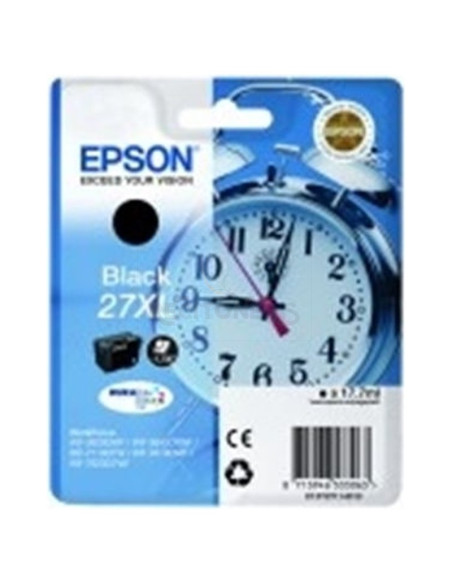 Cartucho de tinta C13T27114012 EPSON - Epson WorkForce WF-3000 y WF-7000 Cartucho Negro de Alta Capacidad nº27XL