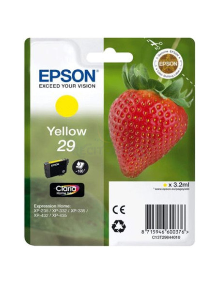 Cartucho de tinta C13T29844012 EPSON - EPSON Expression Home XP-235 Cartucho Amarillo nº29