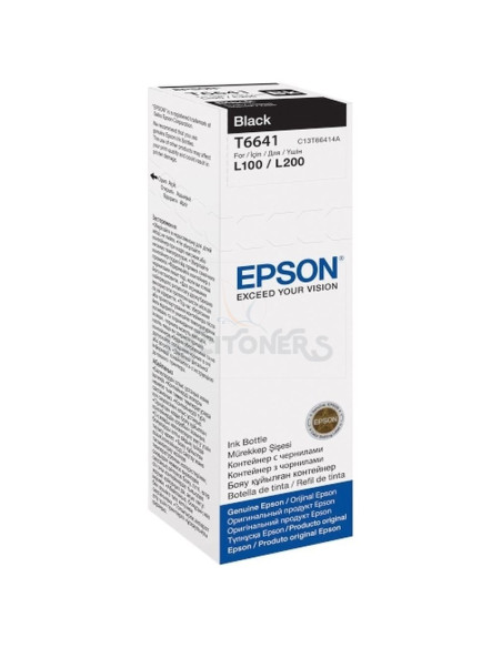 Cartucho de tinta C13T664140 EPSON - Epson EcoTank L355/L555/ET-2500/2550/4500 Bote Negro 4.000 Paginas