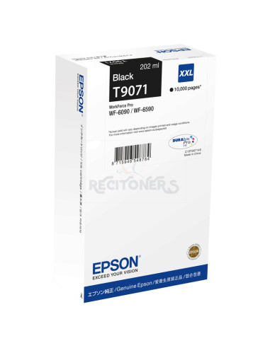 Cartucho de tinta C13T90714N EPSON - Epson WF-6xxx Cartucho negro XXL