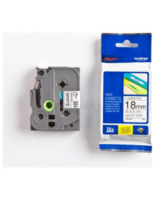 Papeleria TZE241 BROTHER - BROTHER CINTA ROTULADORA LAMINADA TEXTO NEGRO SOBRE BLANCO - 18MMX8M