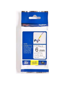 Papeleria TZeFX211 BROTHER - BROTHER CINTA ROTULADORA LAMINADA FLEXIBLE TEXTO NEGRO SOBRE BLANCO - 6MMX8M