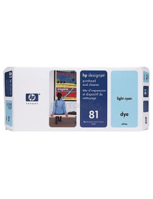 Cartucho de tinta C4954A HP - HP KIT CABEZAL GF CIAN CLARO Nº81 DESINGJET/5000/5000PS/5500