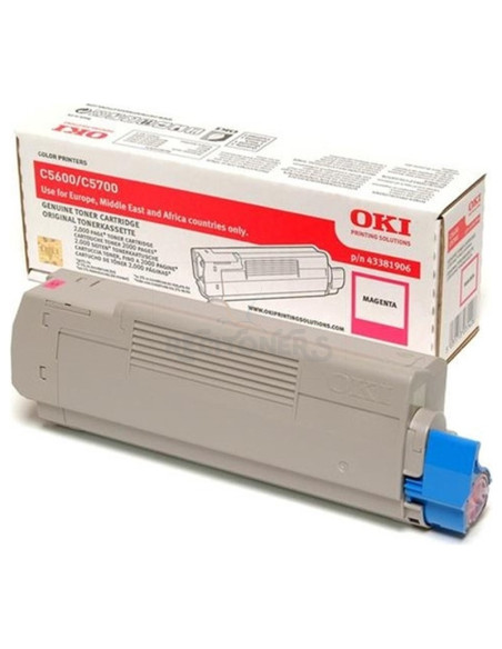 Toner 43381906 OKI - OKI TONER C5600 / C5700 - 2.000 PAG. MAGENTA