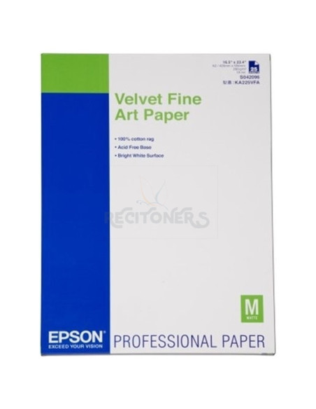 Papeleria C13S042096 EPSON - Epson GF Papel Velvet Fine Art. A2, 25h, 260g/m2