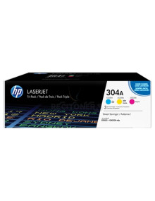 Toner CF372AM HP - HP TONER LASER TRICOLOR 304A PACK 3 (CC531-CC532-CC533)