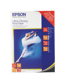 Papeleria C13S041927 EPSON - Epson Papel Ultra Glossy Photo Paper A4 (15hojas)