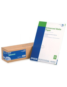 Papeleria C13S041595 EPSON - Epson GF Papel Enhanced Matte, 24”” x 30,5m, 194g/m2