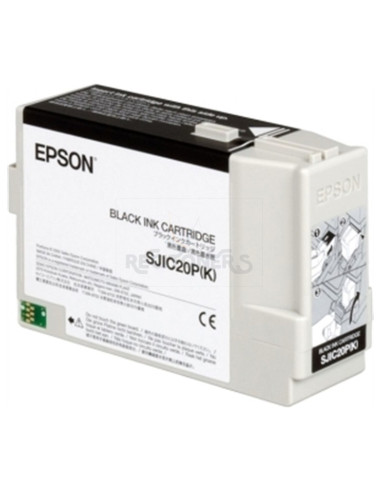 Cartucho de tinta C33S020490 EPSON - Epson TM-C 3400 (SJIC20P) Cartucho Negro