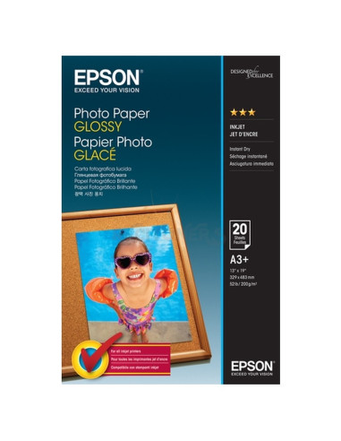 Papeleria C13S042535 EPSON - Epson Papel Photo Glossy A3+ 20 hojas 200 grs