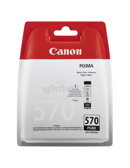 Cartucho de tinta 0372C005 CANON - CANON CARTUCHO NEGRO PGI570 PGBK PIXMA MG5750/6850/7750