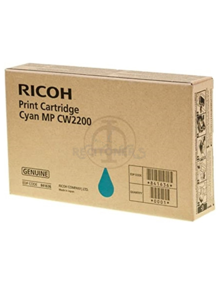 Cartucho de tinta 841636 RICOH - RICOH CW2200SP GEL INK CYAN 100ML 440PAG.