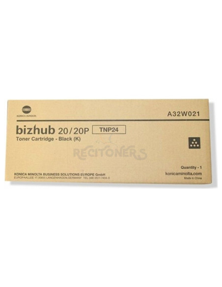 Toner A32W021 KONICA MINOLTA - KONIKA MINOLTA TONER NEGRO A32W021 BIZHUB 20/20P 8.000 PAGINAS