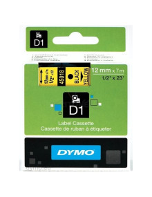 Transfer Belt S0720580 DYMO - DYMO CINTA DE TRANSFERENCIA TERMICA D1 - NEGRO SOBRE AMARILLO - 12MMX7M - POLIESTER - ROTULADORA