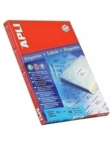 Papeleria 01286 APLI - APLI ETIQUETAS BLANCO PARA IMPRESORA INKJET, LSER Y FOTOCOPIADORAS / 52,5 X 29,7MM / CANTOS RECTOS - 100
