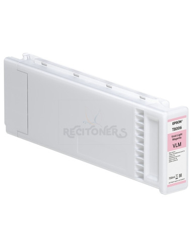 Cartucho de tinta C13T800600 EPSON - EPSON Singlepack Vivid Light Magenta T800600 UltraChrome PRO 700ml