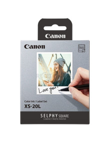 Papeleria 4119C002 CANON - CANON Papel Selphy Square QX10 model XS-20L 20h Color ink / Label set 72