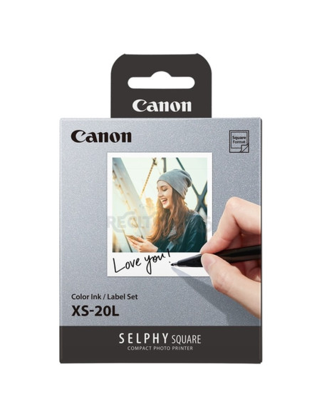 Papeleria 4119C002 CANON - CANON Papel Selphy Square QX10 model XS-20L 20h Color ink / Label set 72