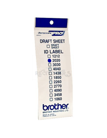 Papeleria ID2020 BROTHER - BROTHER Etiquetas identificadoras 20X20 - bolsa de 12 hojas