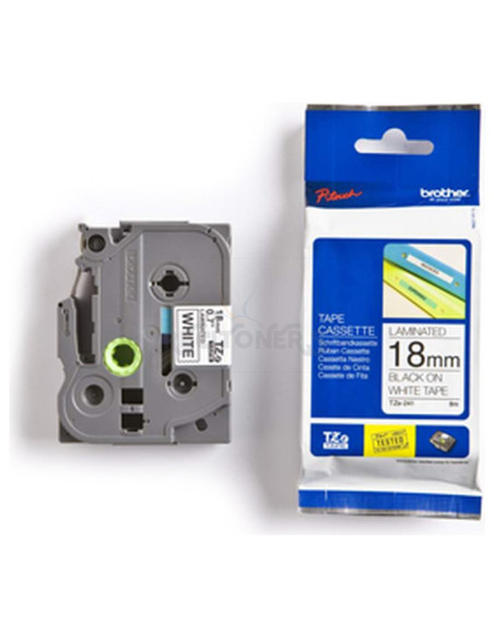 Toner TZEN241 BROTHER - BROTHER Cinta No laminada blanco/negro 18mm