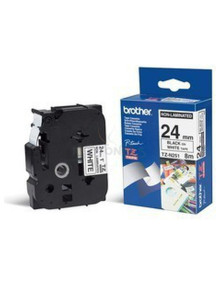 Papeleria TZEN251 BROTHER - BROTHER CINTA ROTULADORA NO LAMINADA TEXTO NEGRO SOBRE BLANCO - 24MMX8M