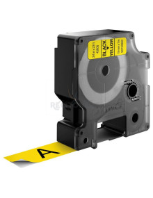 Transfer Belt S0720880 DYMO - DYMO CINTA DE TRANSFERENCIA TERMICA D1 - NEGRO SOBRE AMARILLO - 19MMX7M - POLIESTER - ROTULADORA