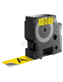 Transfer Belt S0720980 DYMO - DYMO CINTA DE TRANSFERENCIA TERMICA D1 - NEGRO SOBRE AMARILLO - 24MMX7M - POLIESTER - ROTULADORA