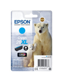 Cartucho de tinta C13T26324022 EPSON - Epson Claria Premium Cartucho Cian 26XL Alta(Blister + Alarma acustico/Radiofrecuencia)