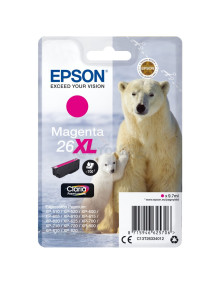 Cartucho de tinta C13T26334022 EPSON - Epson Claria Premium Cartucho Magenta 26XL Alta(Blister + Alarma
